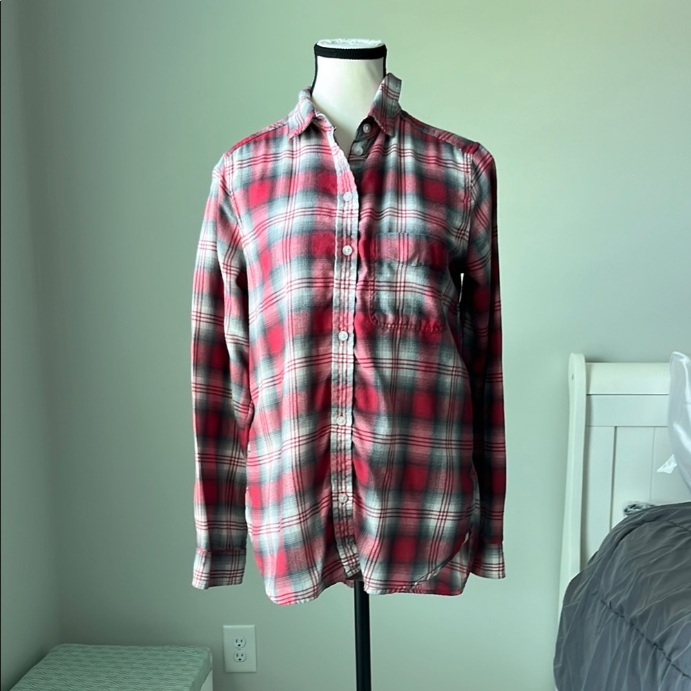 American Eagle Boyfriend Fit Flannel Shirt